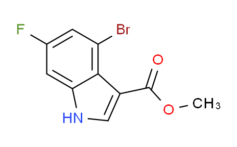 CAS No. 1360891-93-5, Methyl 4-Bromo-6-fluoroindole-3-carboxylate