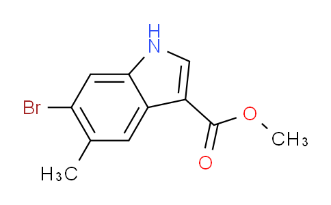 CAS No. 1360927-82-7, Methyl 6-Bromo-5-methylindole-3-carboxylate
