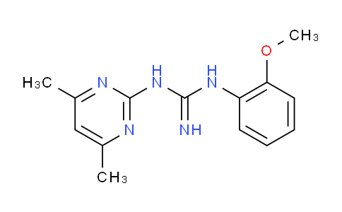 CAS No. 304868-09-5, 1-(4,6-Dimethylpyrimidin-2-yl)-3-(2-methoxyphenyl)guanidine