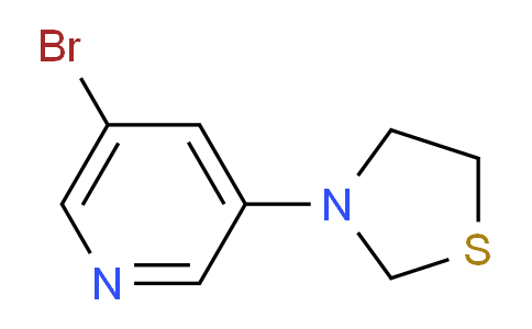 CAS No. 1774895-29-2, 3-(5-Bromopyridin-3-yl)thiazolidine
