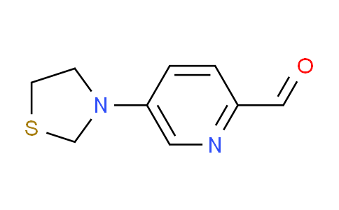 CAS No. 1774895-84-9, 5-(Thiazolidin-3-yl)picolinaldehyde