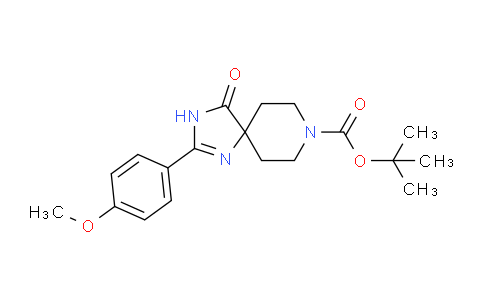 CAS No. 1774897-34-5, tert-Butyl 2-(4-methoxyphenyl)-4-oxo-1,3,8-triazaspiro[4.5]dec-1-ene-8-carboxylate