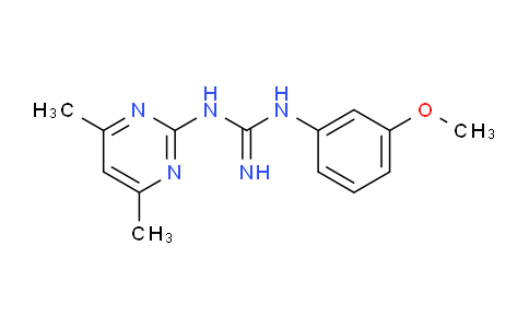 CAS No. 351190-34-6, 1-(4,6-Dimethylpyrimidin-2-yl)-3-(3-methoxyphenyl)guanidine