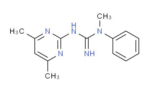 CAS No. 34747-68-7, 3-(4,6-Dimethylpyrimidin-2-yl)-1-methyl-1-phenylguanidine