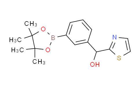 CAS No. 2096997-09-8, [3-(4,4,5,5-Tetramethyl-[1,3,2]dioxaborolan-2-yl)-phenyl]-thiazol-2-yl-methanol