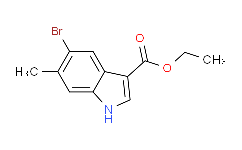 CAS No. 2091449-61-3, Ethyl 5-Bromo-6-methylindole-3-carboxylate