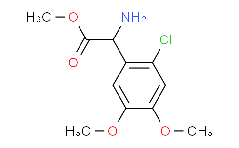 CAS No. 2112057-70-0, Methyl 2-Amino-2-(2-chloro-4,5-dimethoxyphenyl)acetate