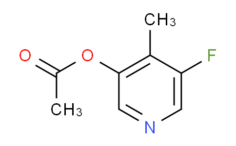 CAS No. 1417556-12-7, 5-Fluoro-4-methyl-3-pyridyl Acetate