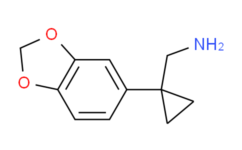 CAS No. 221137-44-6, 1-(1,3-Benzodioxol-5-yl)cyclopropanemethanamine