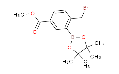 CAS No. 1626407-50-8, Methyl 4-(bromomethyl)-3-(4,4,5,5-tetramethyl-1,3,2-dioxaborolan-2-yl)benzoate