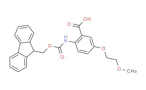 CAS No. 1065075-74-2, 2-((FMOC)AMINO)-5-(2-METHOXYETHOXY)BENZOIC ACID