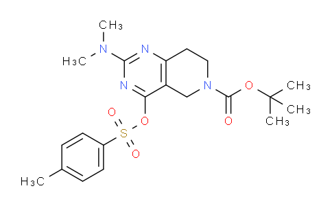 CAS No. 1065075-79-7, tert-Butyl 2-(dimethylamino)-4-(tosyloxy)-7,8-dihydropyrido[4,3-d]pyrimidine-6(5H)-carboxylate