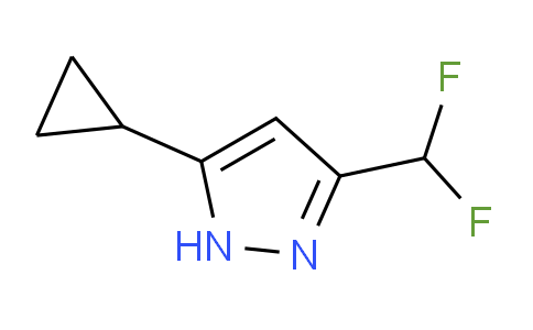 CAS No. 1062296-03-0, 5-Cyclopropyl-3-(difluoromethyl)-1H-pyrazole