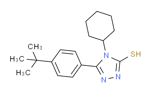 CAS No. 309272-76-2, 5-(4-(tert-Butyl)phenyl)-4-cyclohexyl-4H-1,2,4-triazole-3-thiol