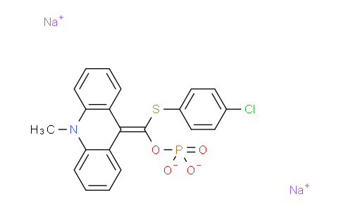 CAS No. 193884-53-6, Sodium ((4-chlorophenyl)thio)(10-methylacridin-9(10H)-ylidene)methyl phosphate
