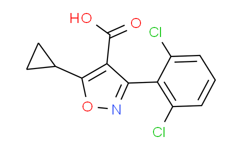 CAS No. 2191434-19-0, 5-Cyclopropyl-3-(2,6-dichlorophenyl)isoxazole-4-carboxylic Acid
