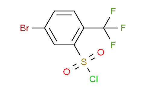 CAS No. 1375065-87-4, 5-Bromo-2-(trifluoromethyl)benzene-1-sulfonyl chloride
