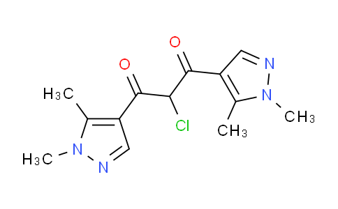 CAS No. 1006356-88-2, 2-Chloro-1,3-bis(1,5-dimethyl-1H-pyrazol-4-yl)propane-1,3-dione