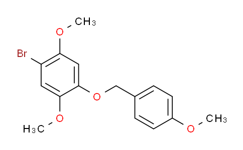 CAS No. 1646152-54-6, 1-Bromo-2,5-dimethoxy-4-((4-methoxybenzyl)oxy)benzene