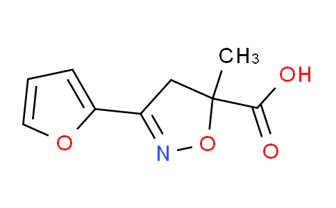 CAS No. 1326813-15-3, 3-(Furan-2-yl)-5-methyl-4,5-dihydroisoxazole-5-carboxylic acid