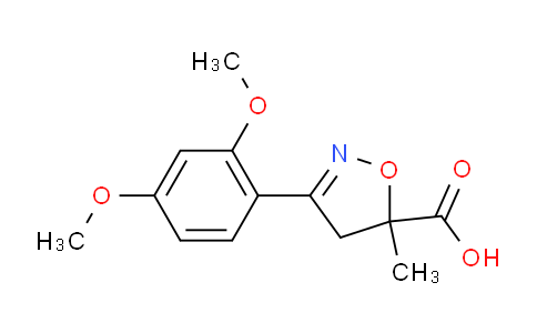 CAS No. 1326815-06-8, 3-(2,4-Dimethoxyphenyl)-5-methyl-4,5-dihydroisoxazole-5-carboxylic acid