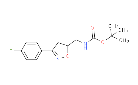 CAS No. 1488407-61-9, tert-Butyl ((3-(4-fluorophenyl)-4,5-dihydroisoxazol-5-yl)methyl)carbamate