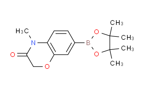 CAS No. 1489264-77-8, 4-Methyl-3-oxo-3,4-dihydro-2H-benzo[b][1,4]oxazine-7-boronic Acid Pinacol Ester