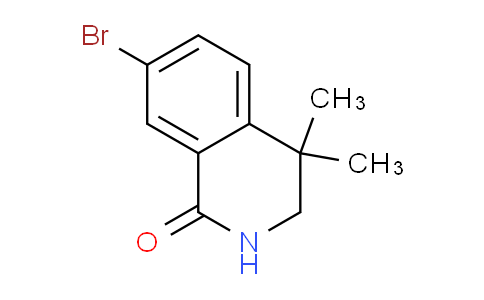 CAS No. 1784426-29-4, 7-Bromo-4,4-dimethyl-3,4-dihydroisoquinolin-1(2H)-one