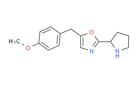 CAS No. 1785763-49-6, 5-(4-Methoxybenzyl)-2-(pyrrolidin-2-yl)oxazole