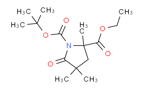 CAS No. 1001353-88-3, ETHYL N-BOC-2,4,4-TRIMETHYL-5-OXOPYRROLIDINE-2-CARBOXYLATE