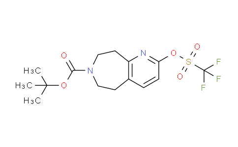 CAS No. 1003589-97-6, tert-Butyl 2-(((trifluoromethyl)sulfonyl)oxy)-8,9-dihydro-5H-pyrido[2,3-d]azepine-7(6H)-carboxylate