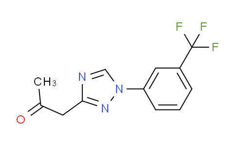 CAS No. 1346809-34-4, 1-(1-(3-(Trifluoromethyl)phenyl)-1H-1,2,4-triazol-3-yl)propan-2-one