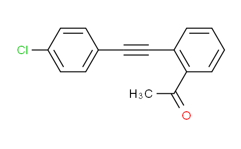 CAS No. 1350843-85-4, 1-(2-((4-Chlorophenyl)ethynyl)phenyl)ethanone