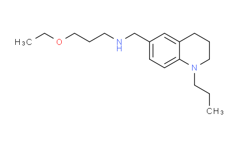 CAS No. 1119451-45-4, 3-Ethoxy-N-((1-propyl-1,2,3,4-tetrahydroquinolin-6-yl)methyl)propan-1-amine