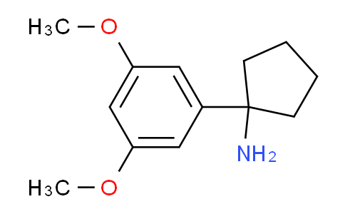 CAS No. 1176702-52-5, 1-(3,5-Dimethoxyphenyl)cyclopentanamine