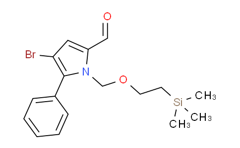CAS No. 1191422-81-7, 4-Bromo-5-phenyl-1-[[2-(trimethylsilyl)ethoxy]methyl]-1H-pyrrole-2-carbaldehyde
