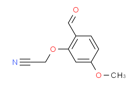 CAS No. 108656-11-7, (2-FORMYL-5-METHOXYPHENOXY)ACETONITRILE