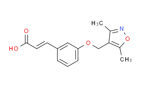 CAS No. 1087798-90-0, 3-(3-((3,5-Dimethylisoxazol-4-yl)methoxy)phenyl)acrylic acid
