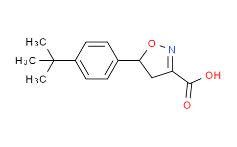 CAS No. 1018046-53-1, 5-(4-(tert-Butyl)phenyl)-4,5-dihydroisoxazole-3-carboxylic acid
