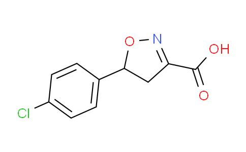 CAS No. 1018051-43-8, 5-(4-Chlorophenyl)-4,5-dihydroisoxazole-3-carboxylic acid