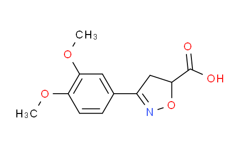 CAS No. 1018143-56-0, 3-(3,4-Dimethoxyphenyl)-4,5-dihydroisoxazole-5-carboxylic acid