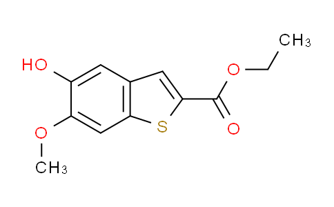 CAS No. 1303890-37-0, Ethyl 5-hydroxy-6-methoxybenzo[b]thiophene-2-carboxylate