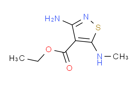 CAS No. 117377-37-4, Ethyl 3-amino-5-(methylamino)isothiazole-4-carboxylate