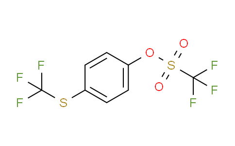 CAS No. 1199773-43-7, 4-((Trifluoromethyl)thio)phenyl trifluoromethanesulfonate
