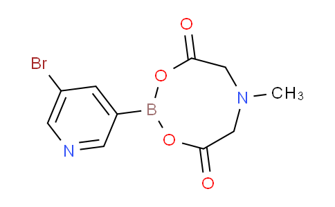CAS No. 1257647-77-0, 2-(5-Bromo-3-pyridyl)-6-methyl-1,3,6,2-dioxazaborocane-4,8-dione