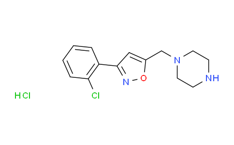 CAS No. 1189495-61-1, 3-(2-CHLOROPHENYL)-5-(PIPERAZIN-1-YLMETHYL)ISOXAZOLE HCL