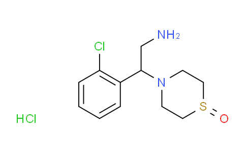 CAS No. 1189919-21-8, 4-(2-Amino-1-(2-chlorophenyl)ethyl)thiomorpholine 1-oxide hydrochloride