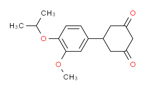 CAS No. 1255147-58-0, 5-(4-Isopropoxy-3-methoxyphenyl)cyclohexane-1,3-dione