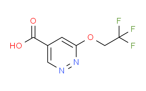 CAS No. 1437432-57-9, 6-(2,2,2-Trifluoroethoxy)pyridazine-4-carboxylic acid