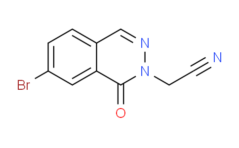 CAS No. 1437435-84-1, 2-(7-Bromo-1-oxophthalazin-2(1H)-yl)acetonitrile